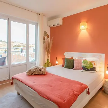 C5 - 2 Bdr Blvd Carnot - 10 Min Palais - Ac & Terrace Sea View Appartement