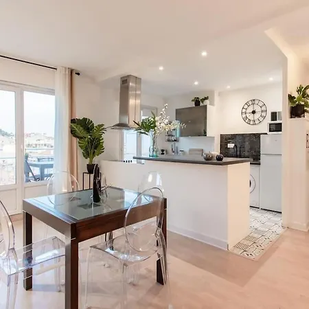 C5 Staywizus - 2 Bdr Blvd Carnot - 10 Min Palais - Ac & Terrace Sea View 아파트