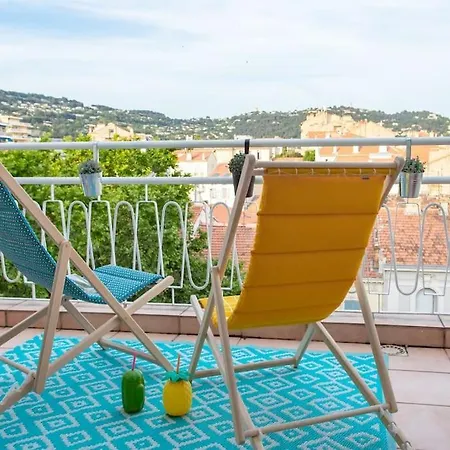 C5 Staywizus - 2 Bdr Blvd Carnot - 10 Min Palais - Ac & Terrace Sea View * 칸느